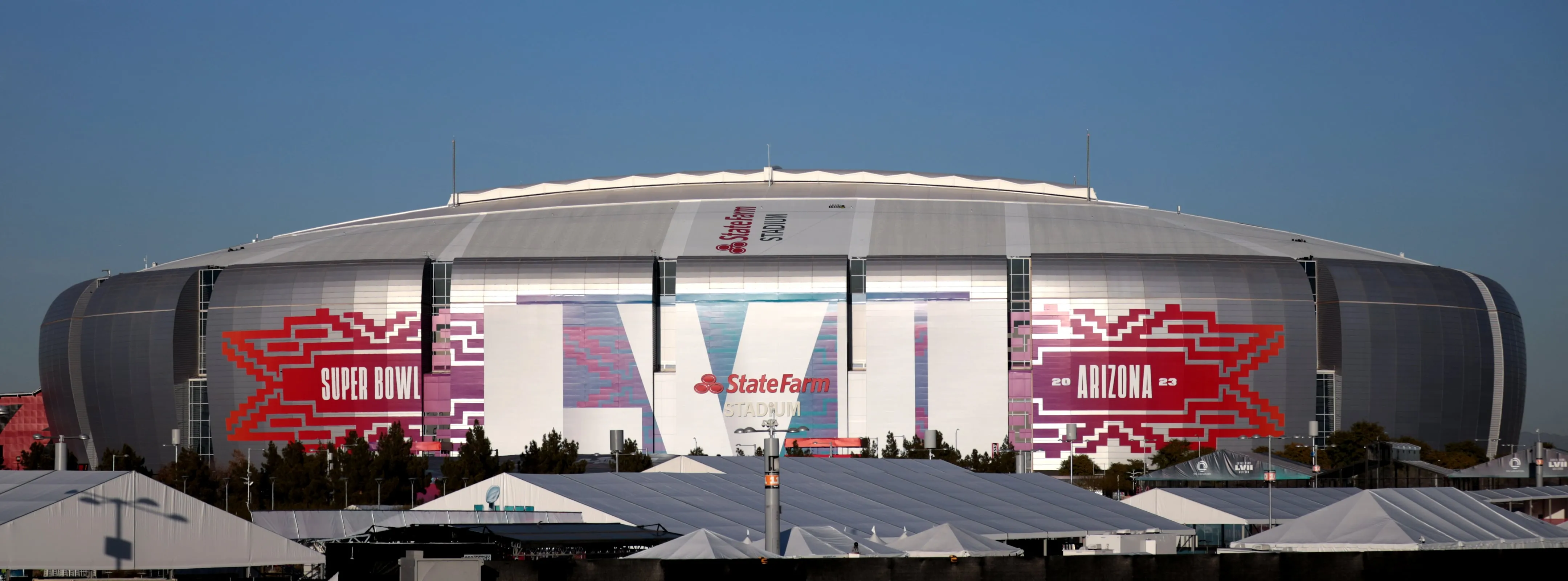 Exterior of State Farm Stadium in Glendale, Arizona